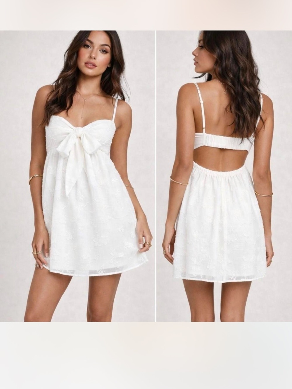Princess Polly White Granno Sleeveless Babydoll Dress